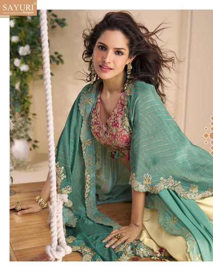 Wonaya Sayuri Chinon Indo Western Pair Wholesaler Ahmedabad