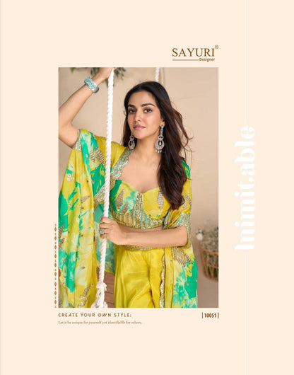 Wonaya Sayuri Chinon Indo Western Pair Wholesaler Ahmedabad