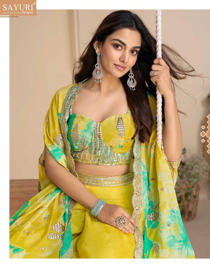 Wonaya Sayuri Chinon Indo Western Pair Wholesaler Ahmedabad