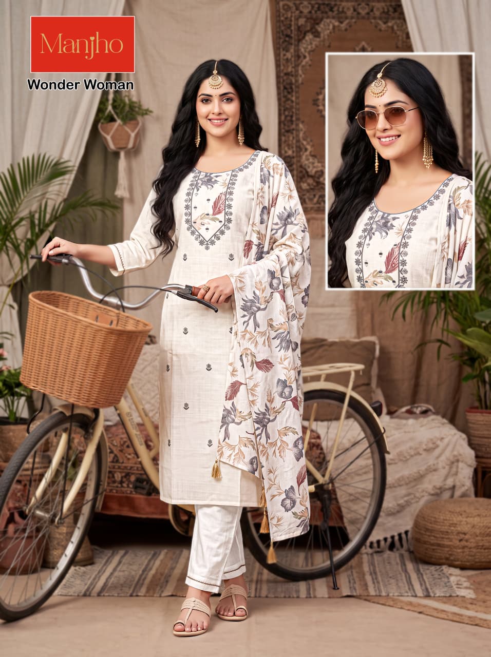 Wonder Woman Manjho Vatican Readymade Pant Style Suits Wholesaler Ahmedabad