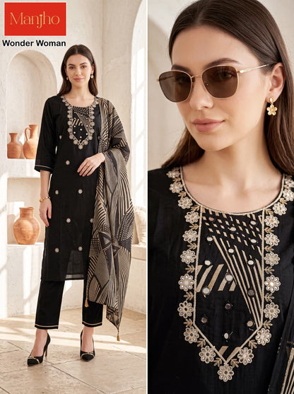 Wonder Woman Manjho Vatican Readymade Pant Style Suits Wholesaler Ahmedabad