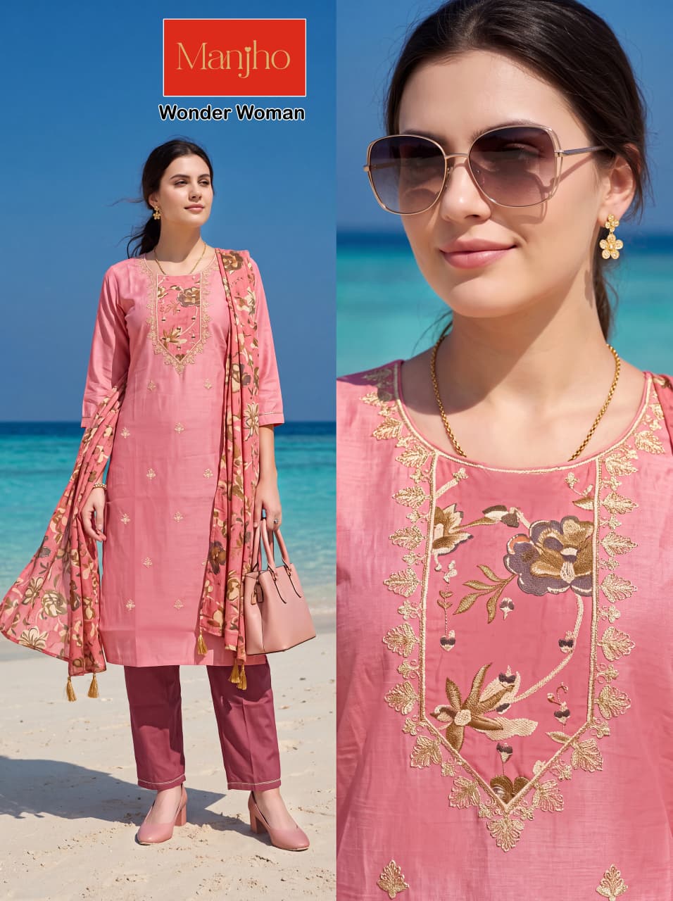 Wonder Woman Manjho Vatican Readymade Pant Style Suits Wholesaler Ahmedabad