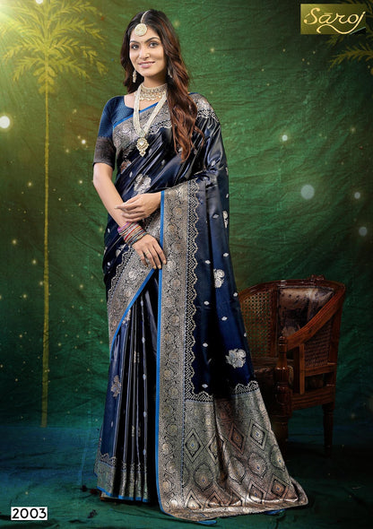 Wonderlook Satin Saroski 2 Saroj Silk Sarees Manufacturer