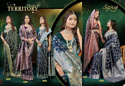 Wonderlook Satin Saroski 3 Saroj Silk Sarees Wholesale