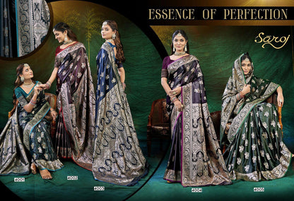 Wonderlook Satin Saroski 4 Saroj Silk Sarees Supplier