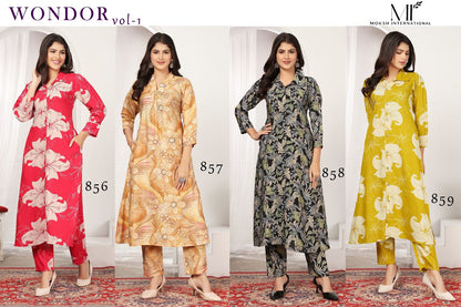 Wondor Vol 1 856-859 Moksh Premium Co Ord Set Supplier