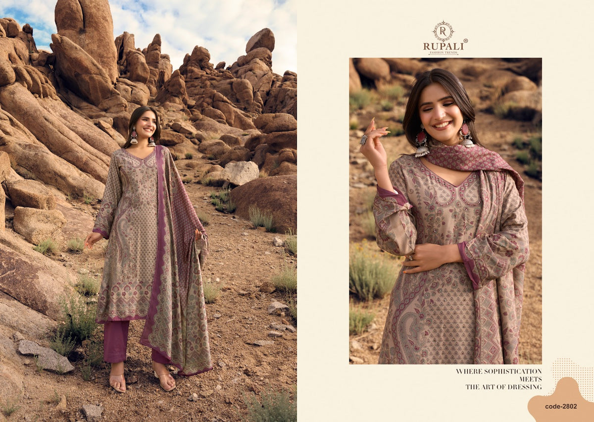 Woolen Tosh Rupali Viscose Pashmina Suits Supplier Gujarat