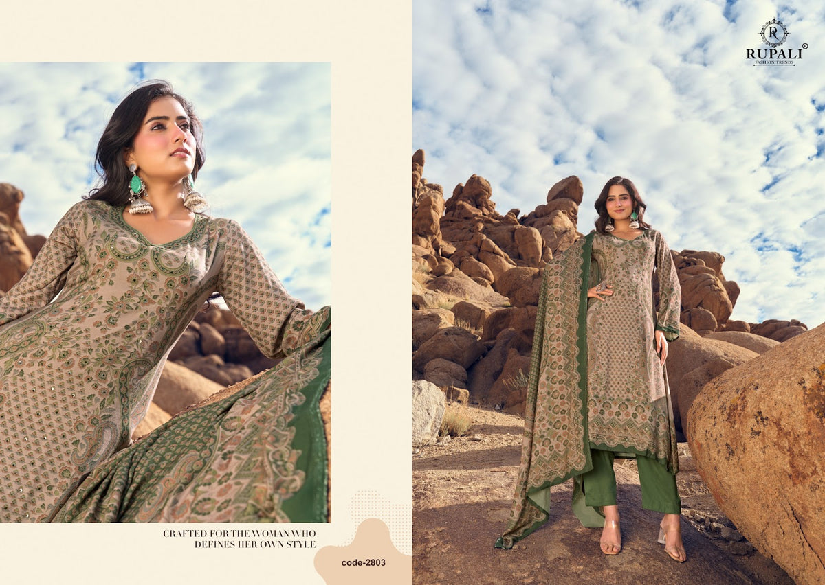 Woolen Tosh Rupali Viscose Pashmina Suits Supplier Gujarat