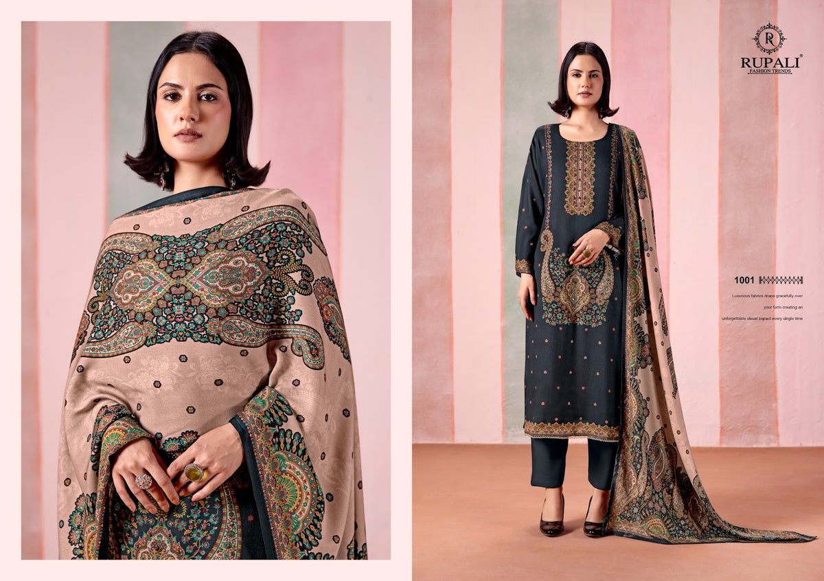 Woolen Tosh Vol 2 Rupali Viscose Pashmina Suits Exporter