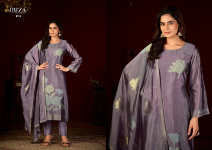 Woven Bloom Ibiza Pure Silk Pant Style Suits Supplier Gujarat