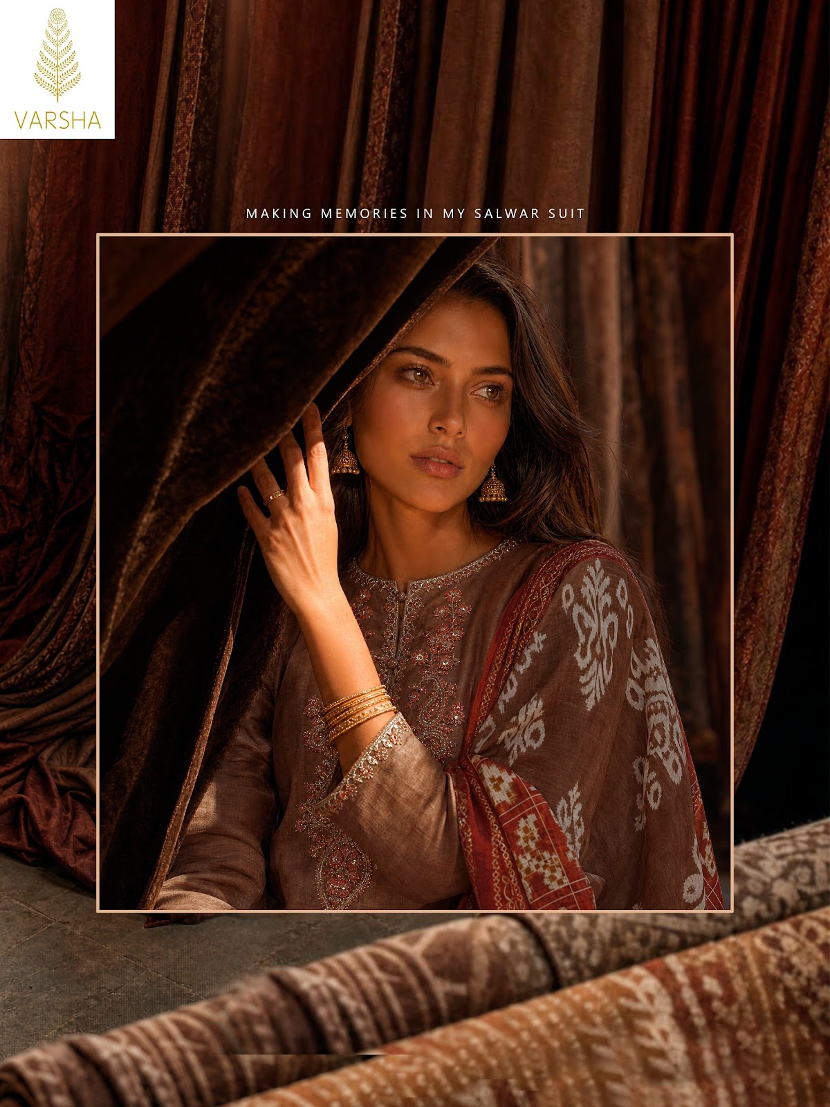 Woven Poetry Varshaa Viscose Muslin Pant Style Suits Wholesale Rate