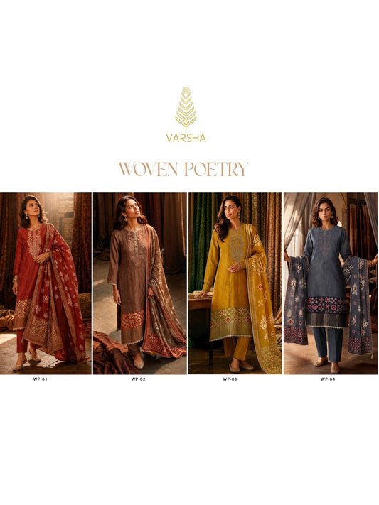 Woven Poetry Varshaa Viscose Muslin Pant Style Suits Wholesale Rate