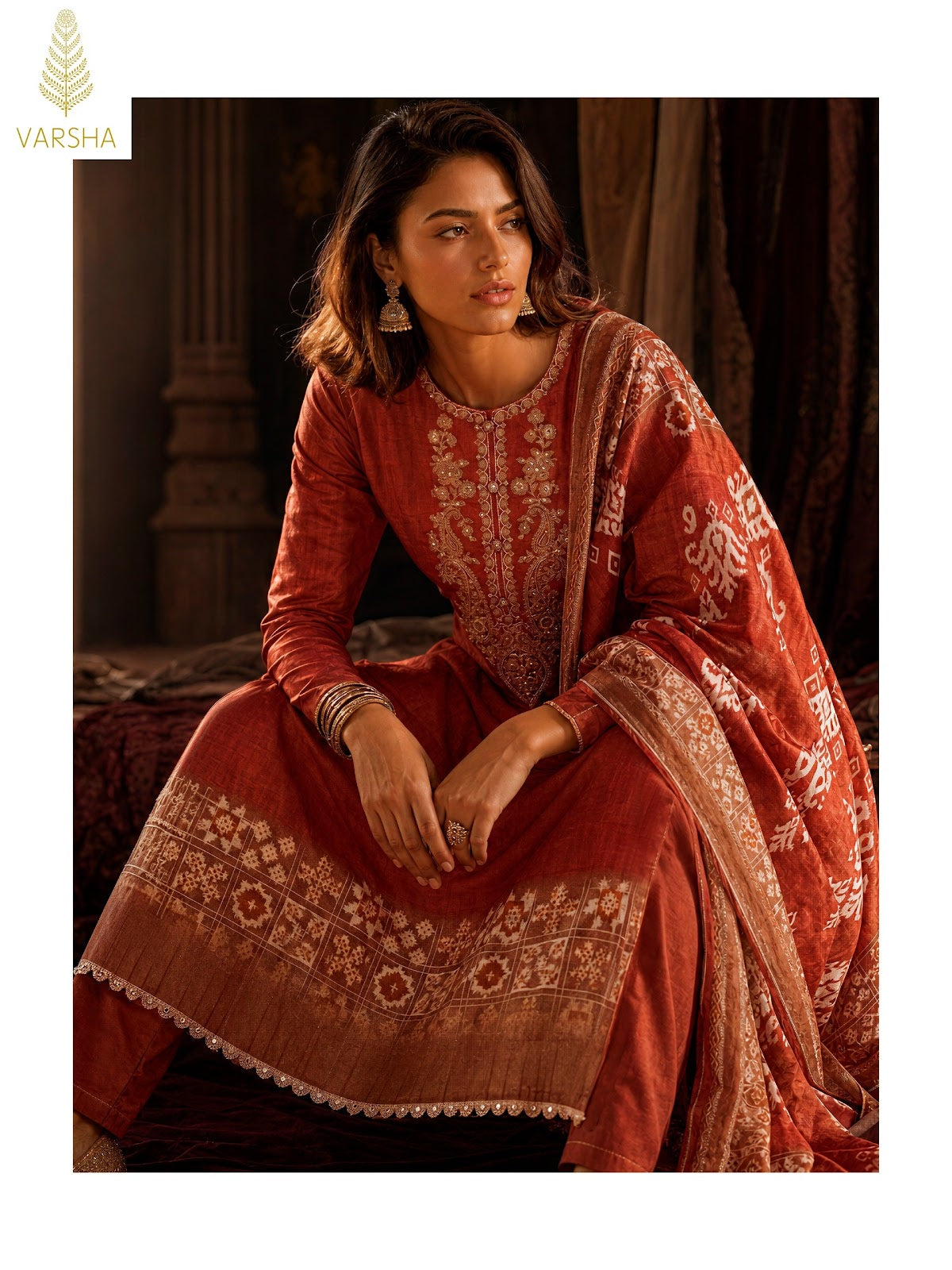 Woven Poetry Varshaa Viscose Muslin Pant Style Suits Wholesale Rate