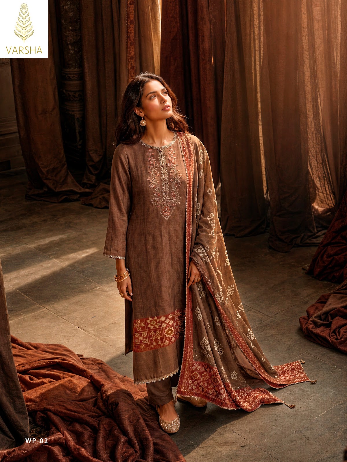 Woven Poetry Varshaa Viscose Muslin Pant Style Suits Wholesale Rate