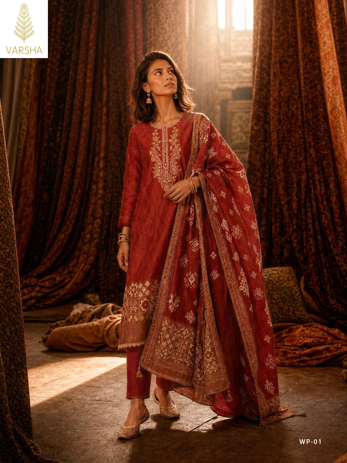 Woven Poetry Varshaa Viscose Muslin Pant Style Suits Wholesale Rate