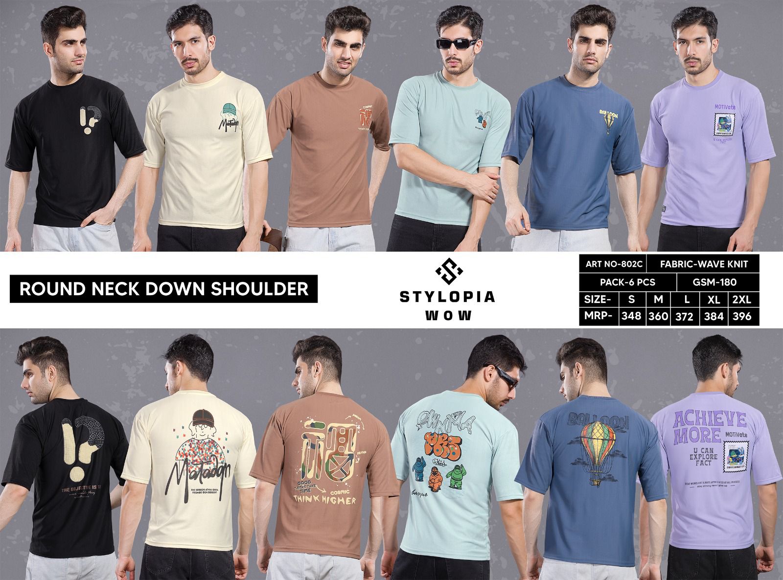 Wow 802C Stylopia Knit Mens Tshirts Manufacturer India