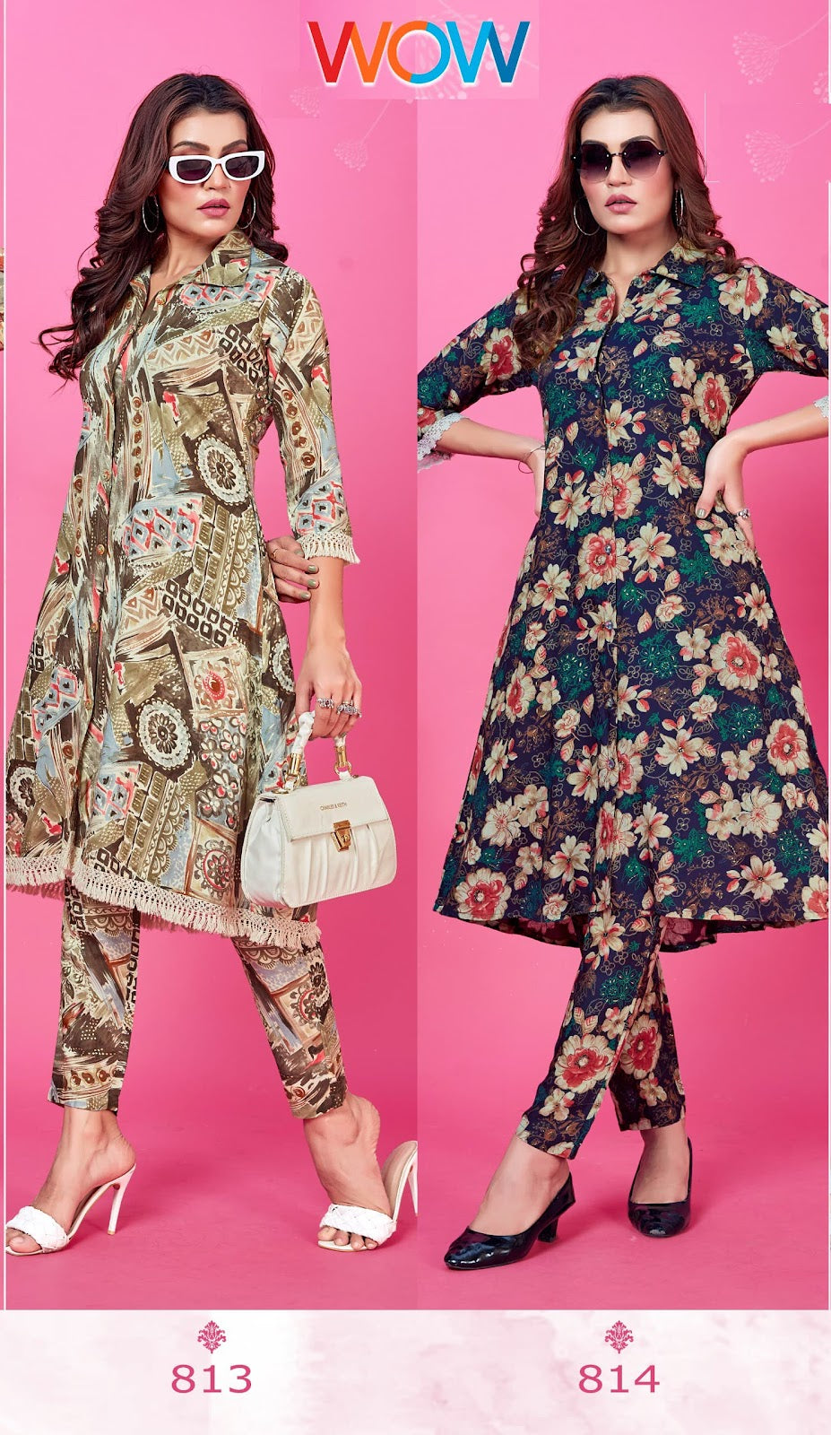 Wow 813-814 Moksh International Rayon Co Ord Set Wholesale