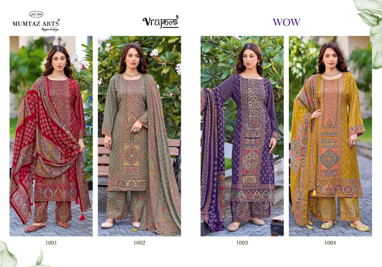 Wow Mumtaz Arts Pashmina Suits Wholesale Price