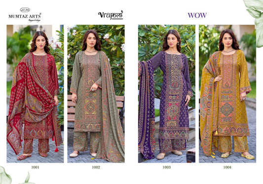 Wow Mumtaz Arts Pashmina Suits Wholesale Price