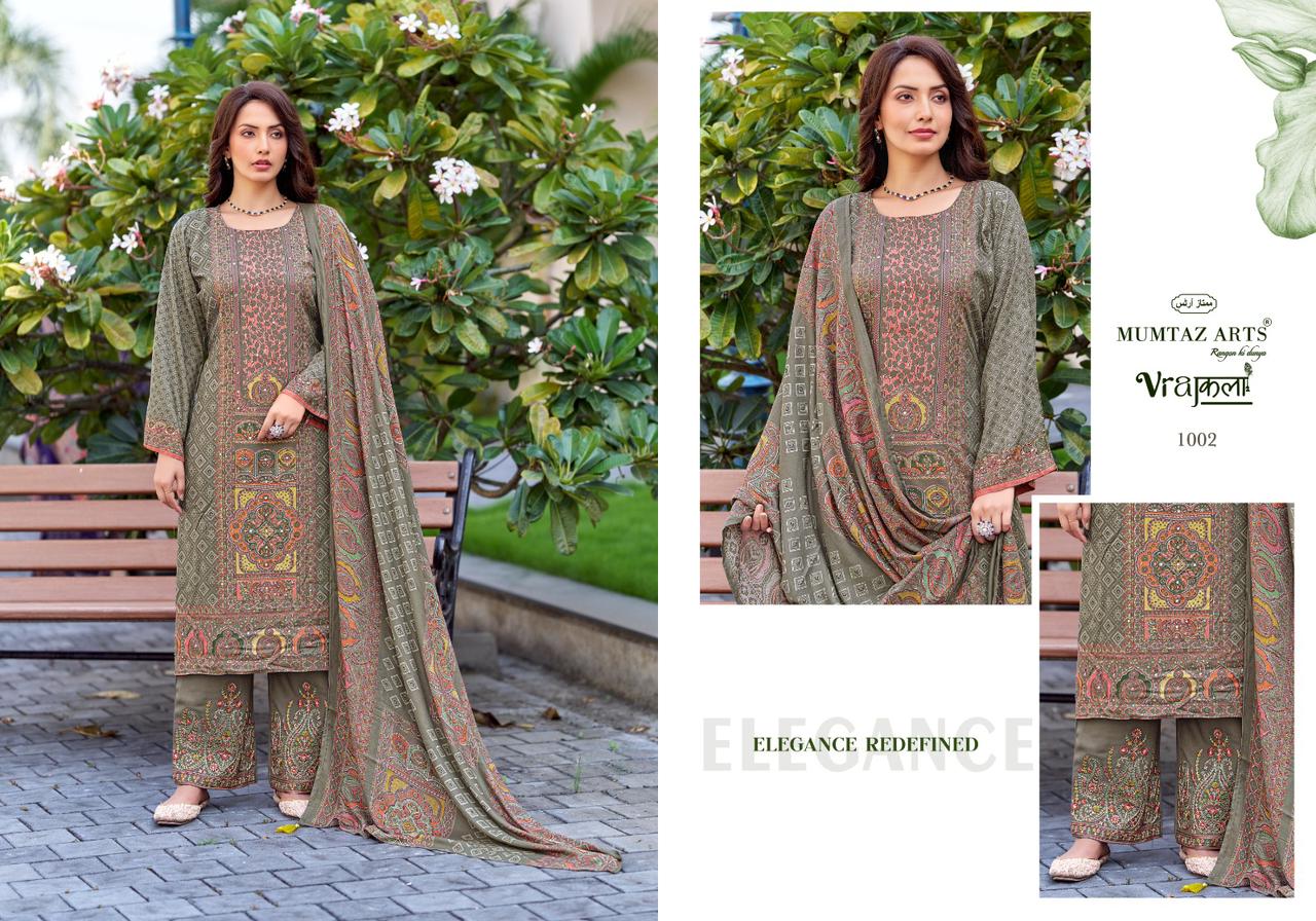 Wow Mumtaz Arts Pashmina Suits Wholesale Price