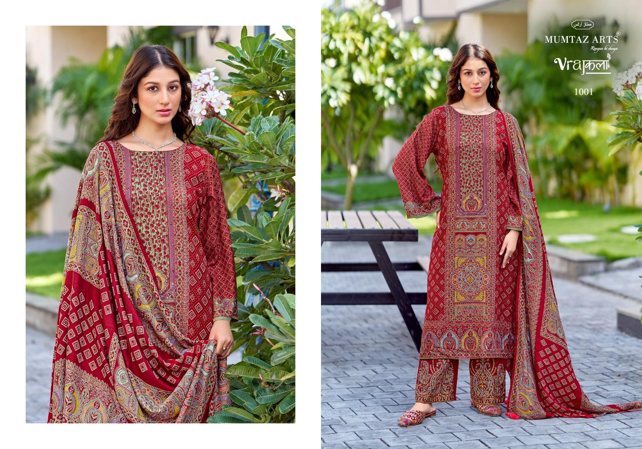 Wow Mumtaz Arts Pashmina Suits Wholesale Price