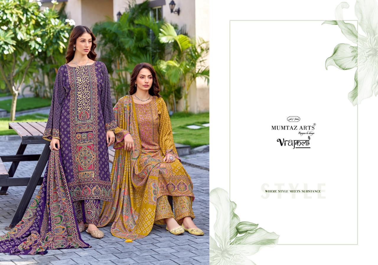 Wow Mumtaz Arts Pashmina Suits Wholesale Price