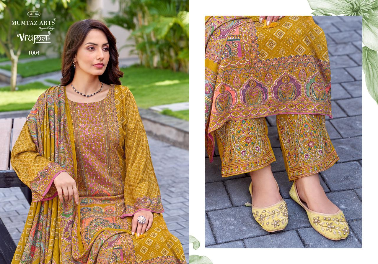 Wow Mumtaz Arts Pashmina Suits Wholesale Price