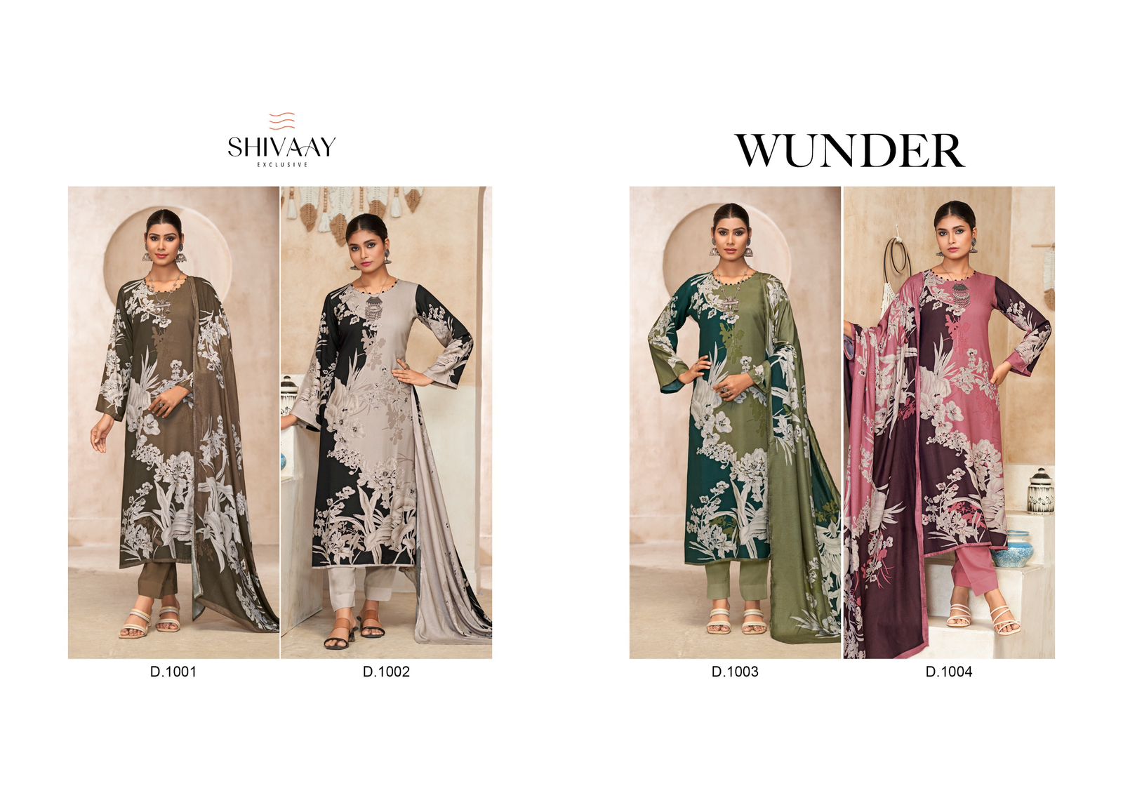 Wunder Shivaay Pure Viscose Pashmina Suits Wholesale Price