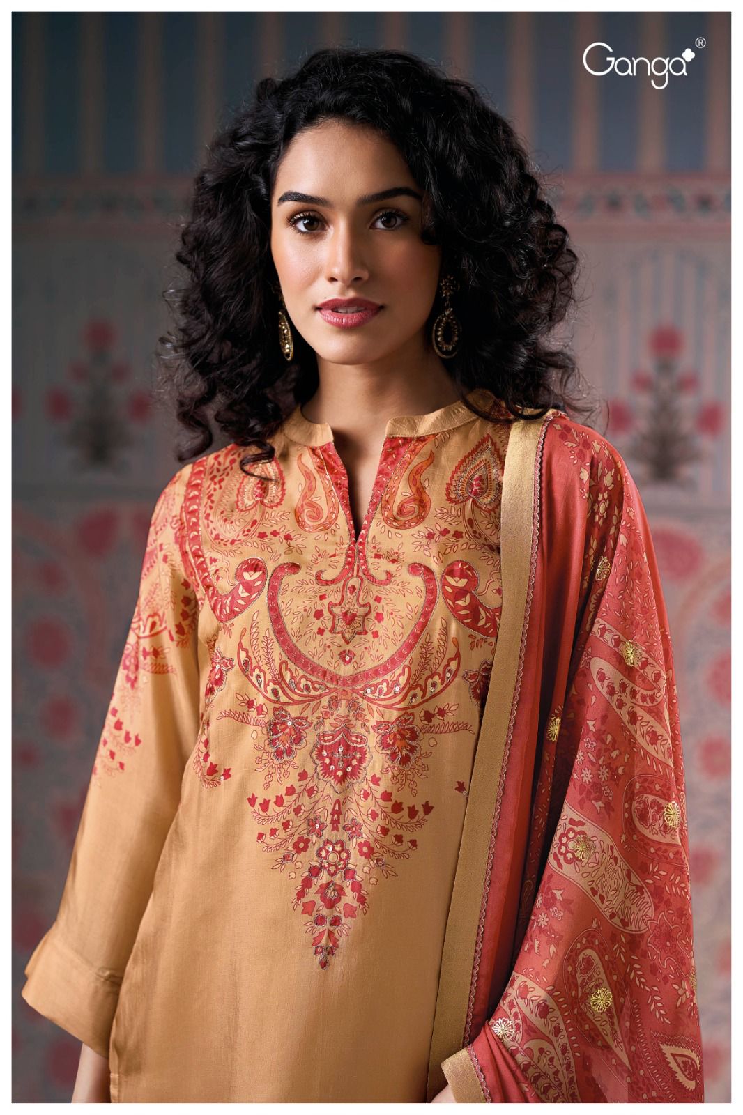 Wynda 3154 Ganga Habutai Silk Plazzo Style Suits Wholesale Rate