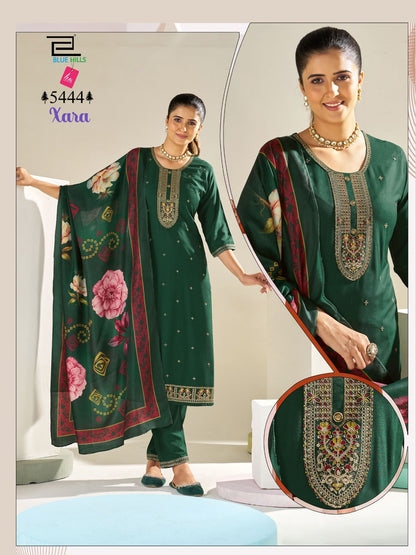 Xara Blue Hills Rayon Readymade Pant Style Suits Supplier Ahmedabad