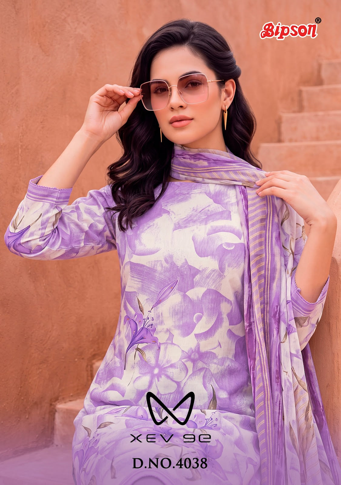 Xev 9E 4038 Bipson Prints Cotton Cambric Pant Style Suits Wholesaler India