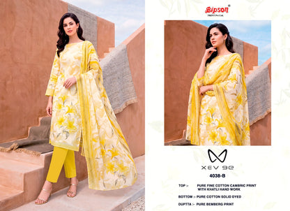Xev 9E 4038 Bipson Prints Cotton Cambric Pant Style Suits Wholesaler India