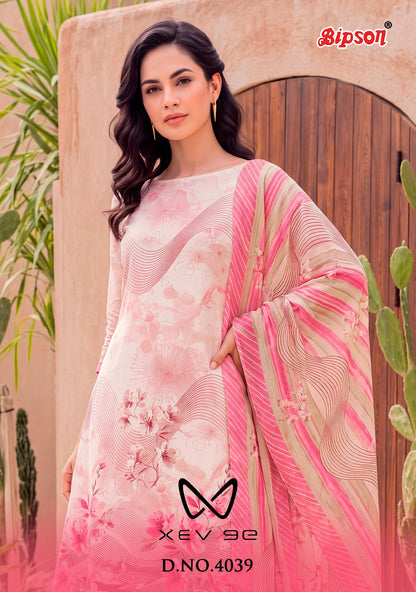 Xev 9E 4039 Bipson Prints Cotton Cambric Pant Style Suits Manufacturer India
