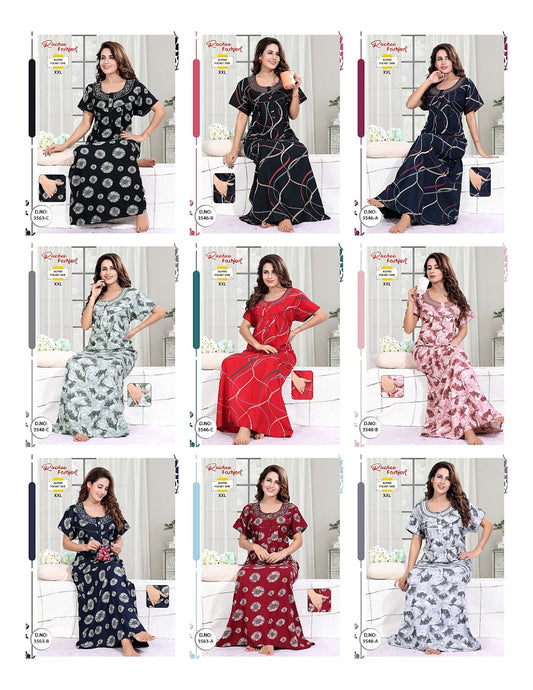 Xxl Alpine Ruchee Fashion Night Gowns Supplier Gujarat