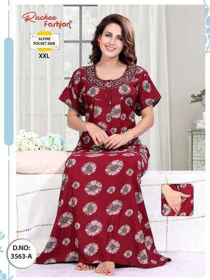 Xxl Alpine Ruchee Fashion Night Gowns Supplier Gujarat