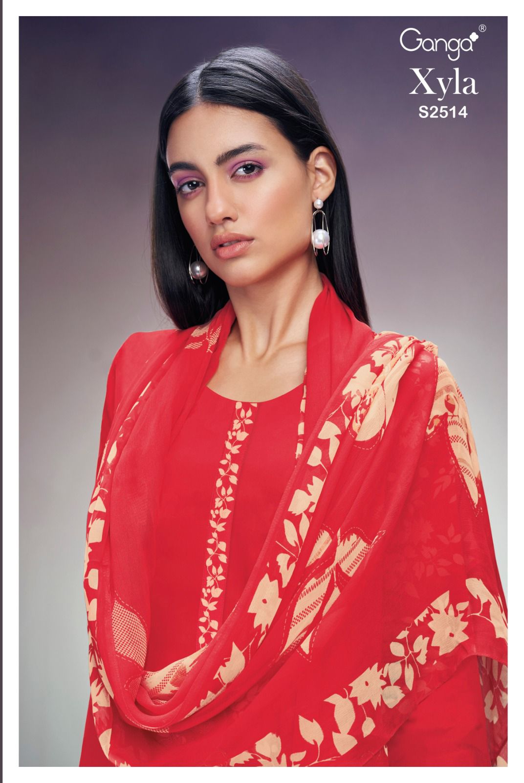 Xyla 2514 Ganga Cotton Silk Plazzo Style Suits Supplier Gujarat
