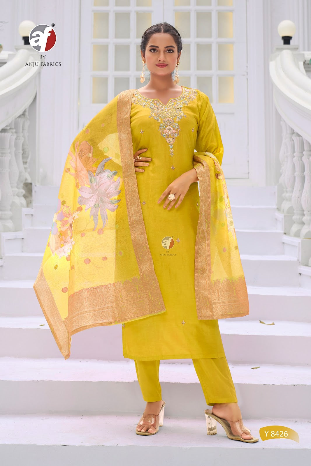 Y 8426 Af Dola Silk Readymade Pant Style Suits Exporter Ahmedabad