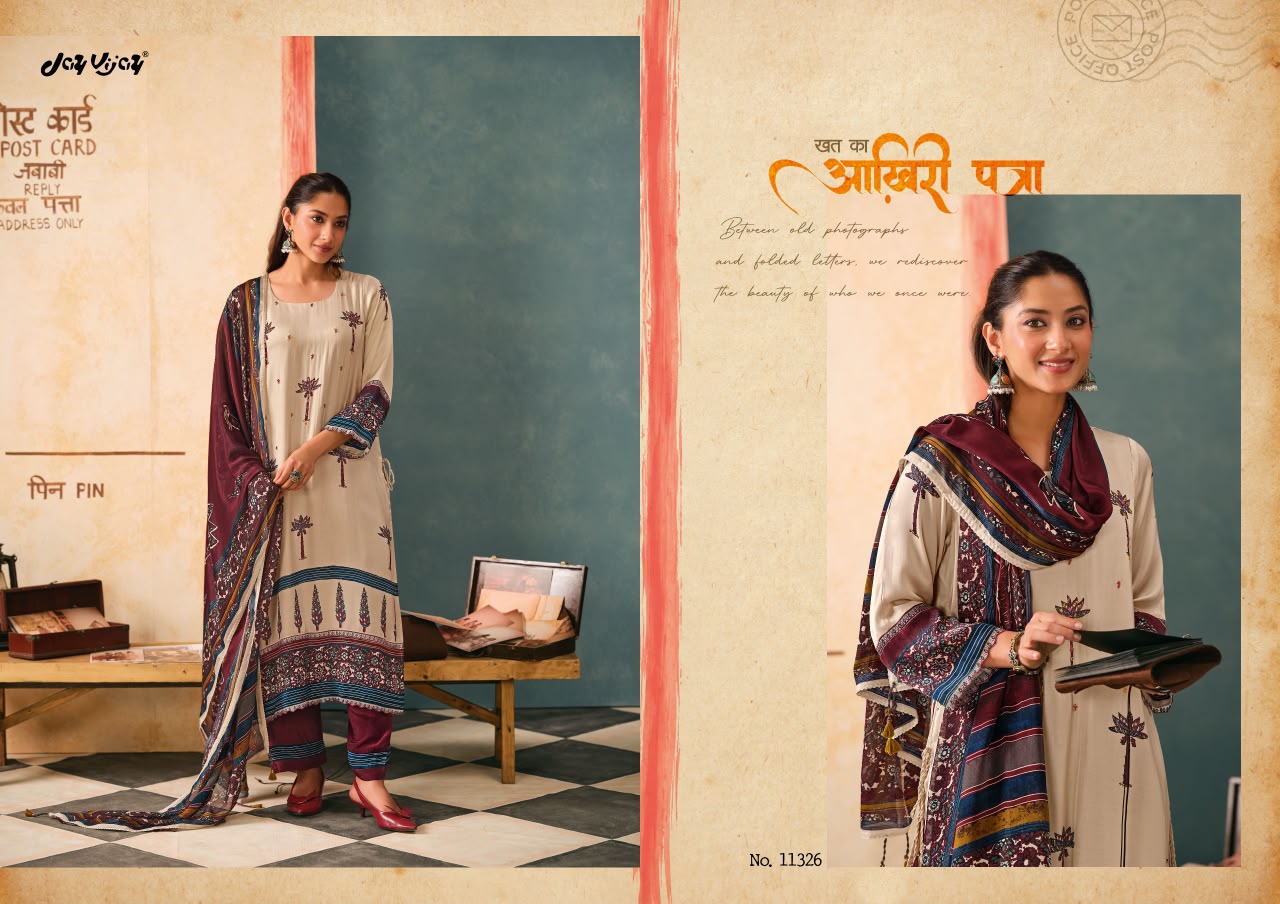 Yaado Ke Dhage Jay Vijay Satin Silk Pant Style Suits Exporter Gujarat
