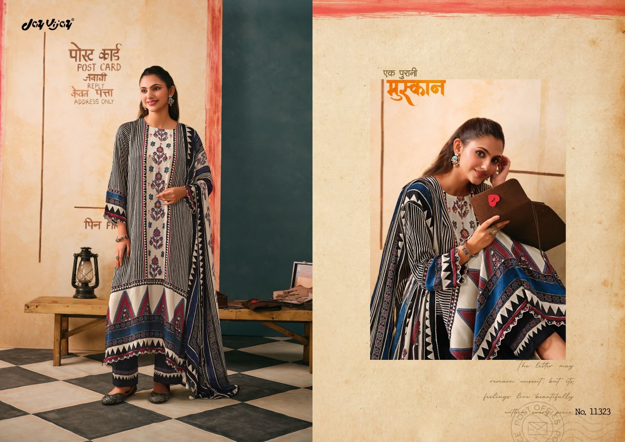 Yaado Ke Dhage Jay Vijay Satin Silk Pant Style Suits Exporter Gujarat