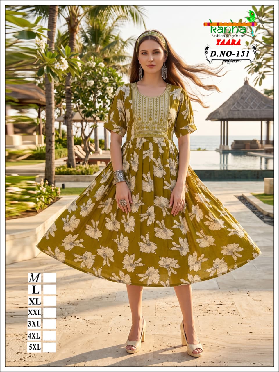 Yaara Kanha Liva Reyon Anarkali Kurtis Wholesale Price