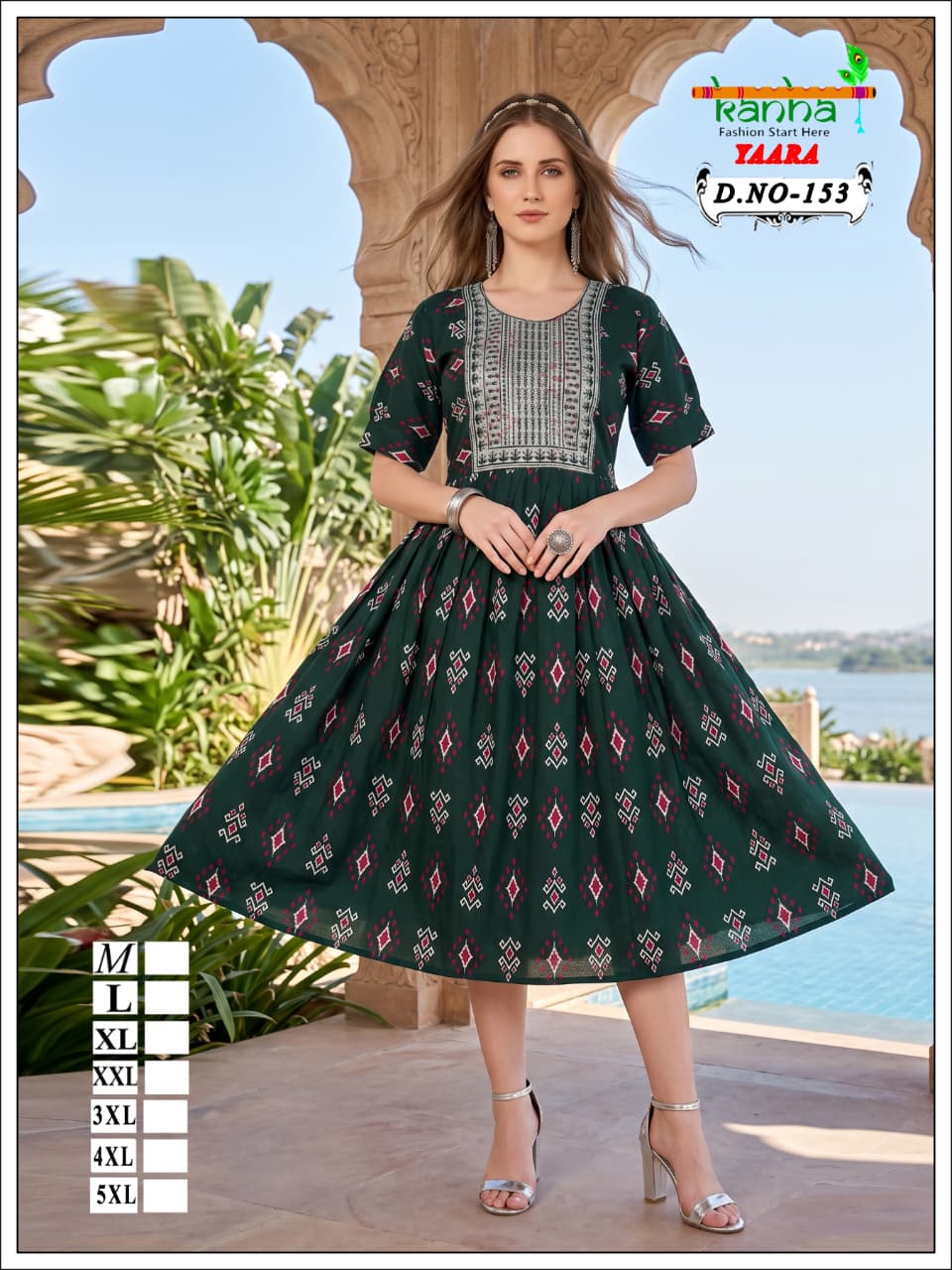 Yaara Kanha Liva Reyon Anarkali Kurtis Wholesale Price