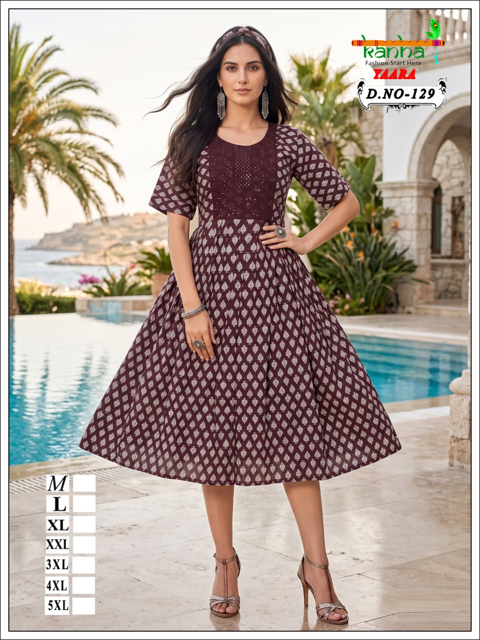 Yaara Kanha Liva Reyon Anarkali Kurtis Wholesale Price