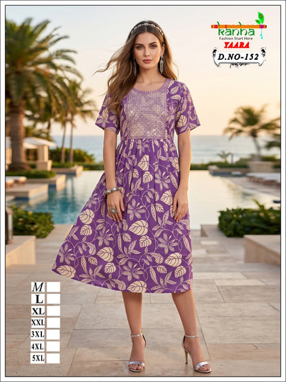 Yaara Kanha Liva Reyon Anarkali Kurtis Wholesale Price