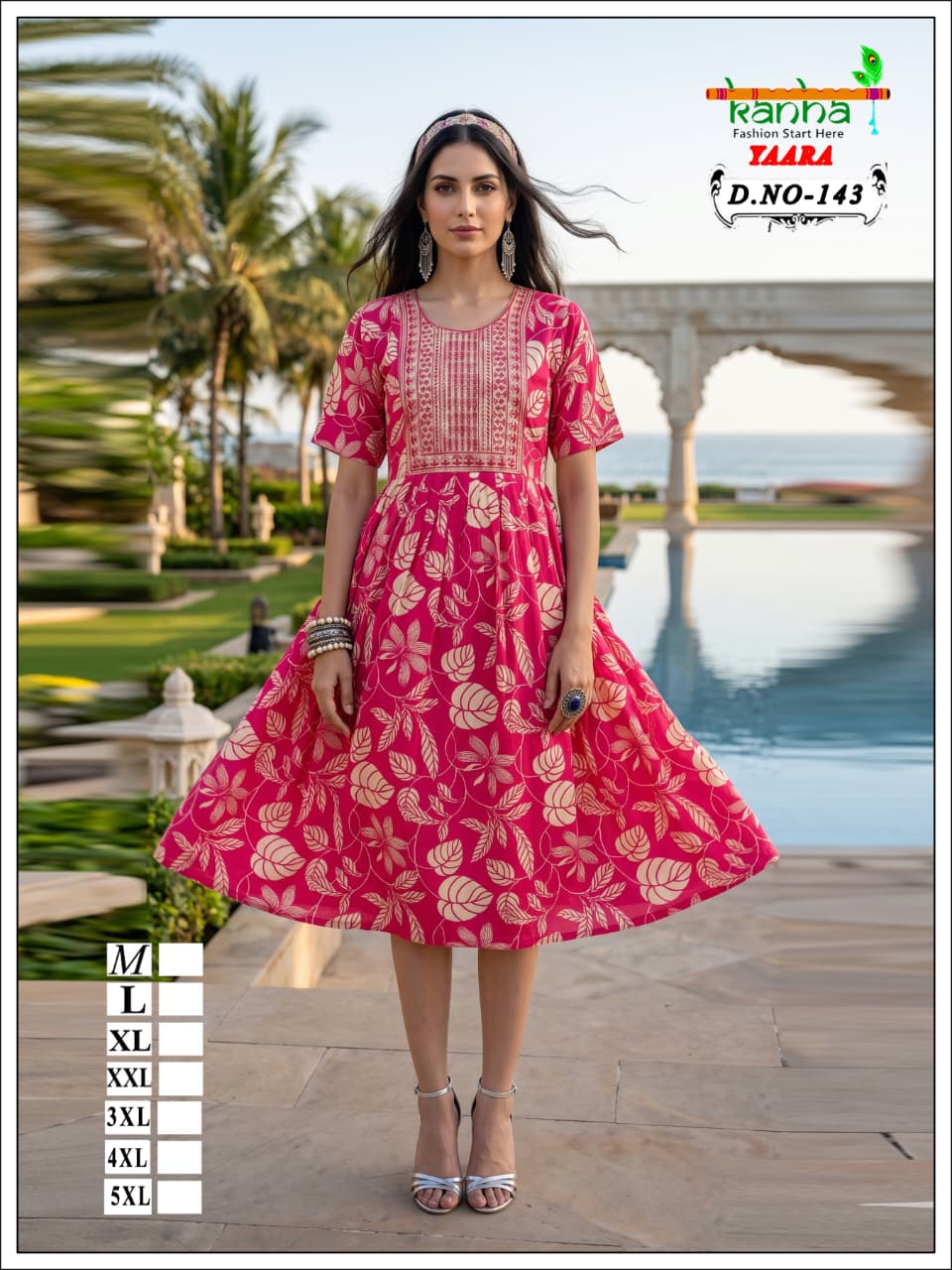 Yaara Kanha Liva Reyon Anarkali Kurtis Wholesale Price
