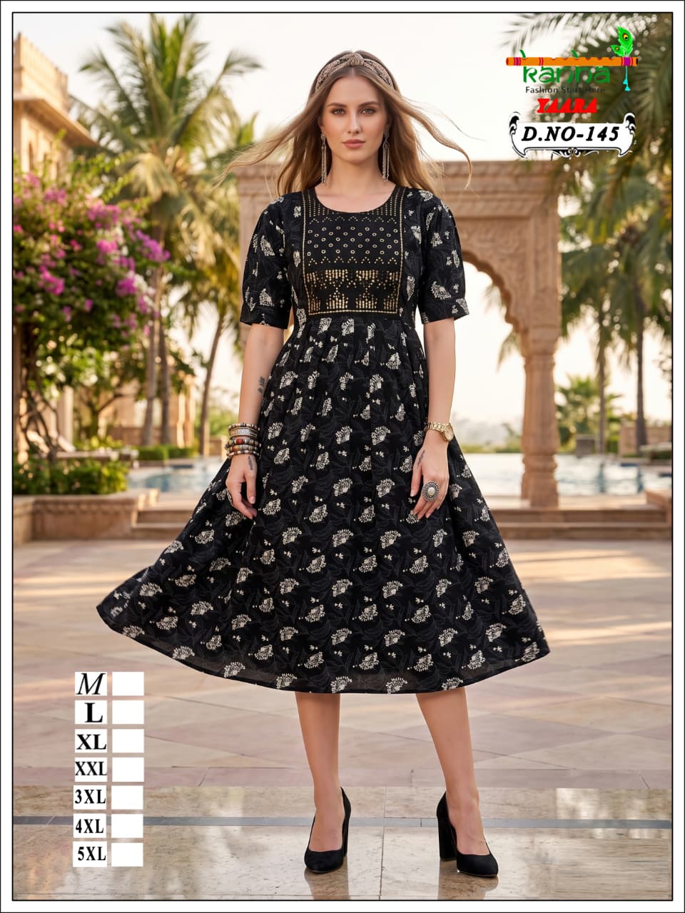 Yaara Kanha Liva Reyon Anarkali Kurtis Wholesale Price