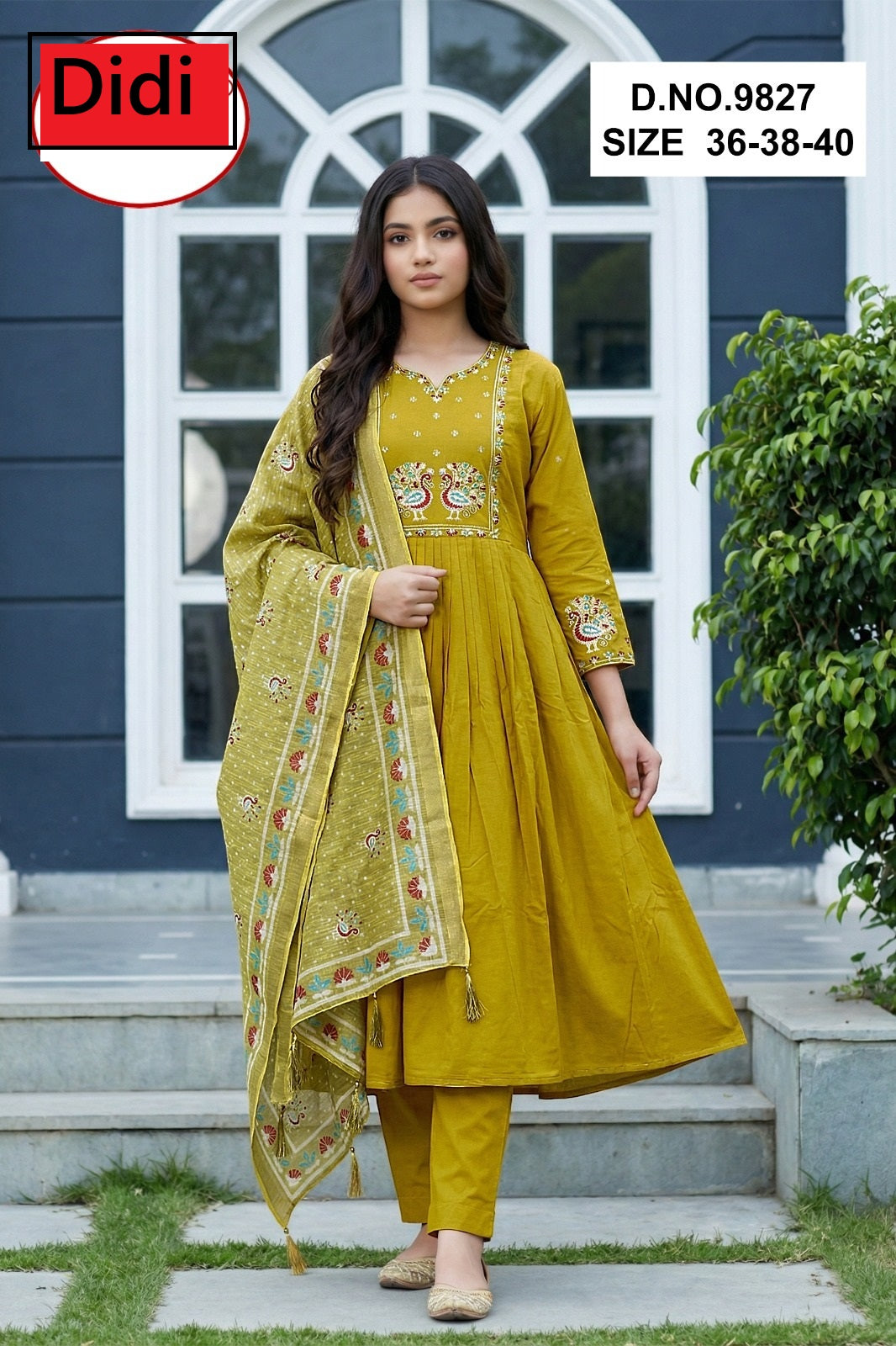 Yaashna 3 Dn 9827 Didi Cotton Girls Readymade Anarkali Suits Exporter India