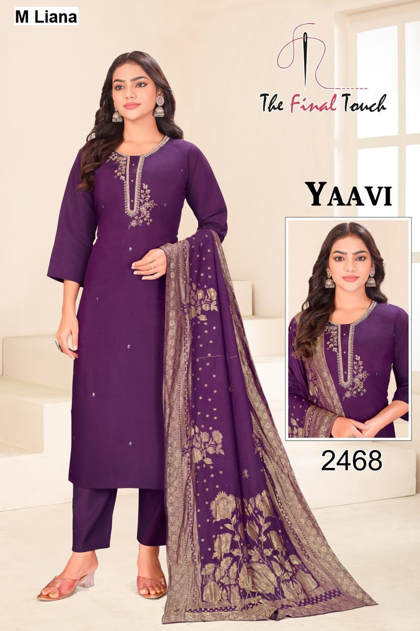 Yaavi M Liana Roman Readymade Pant Style Suits Supplier India