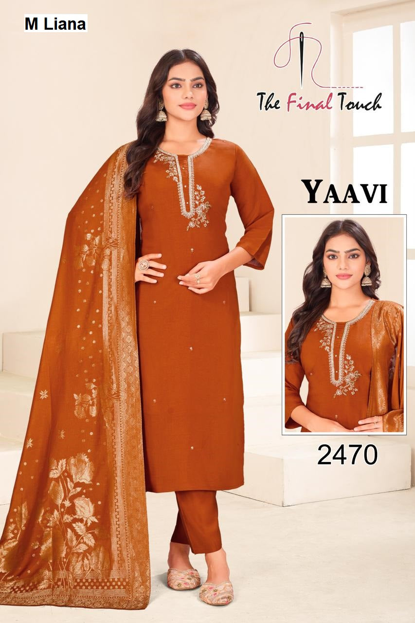 Yaavi M Liana Roman Readymade Pant Style Suits Supplier India