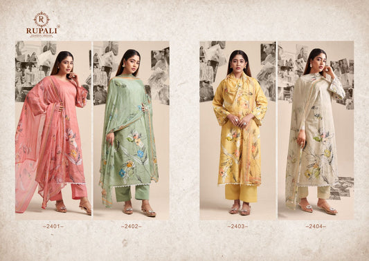 Yade Rupali Cambric Lawn Pant Style Suits Manufacturer