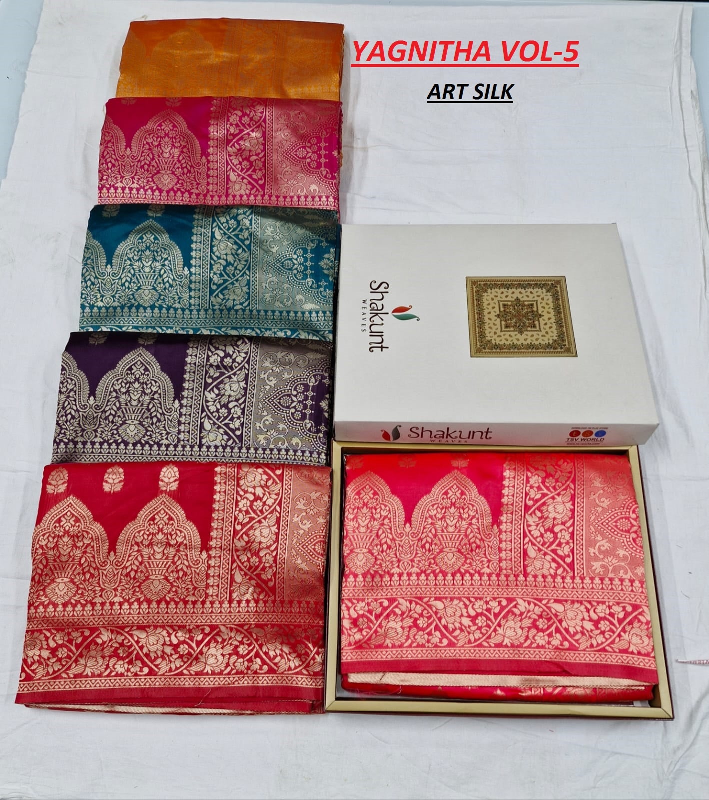 Yagnitha Shakunt Art Silk Sarees Wholesaler Gujarat